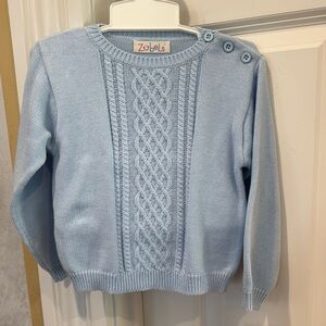 NEW Kids Zubels Light Blue Cotton Sweater Size 3T